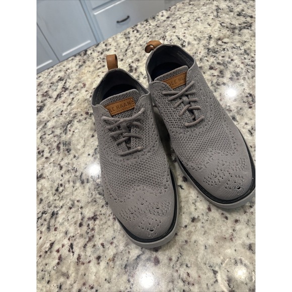 Cole Haan Grand Evolution Stitchlite Wingtip Oxford Mens Dove Grey 7 M - Picture 1 of 8